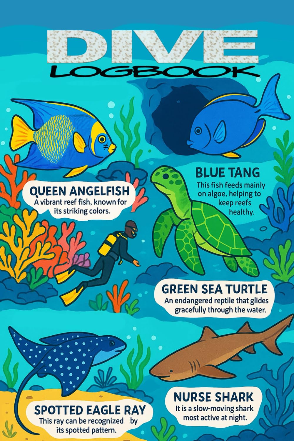 Dive Logbook: Track Your Ocean Adventures cover