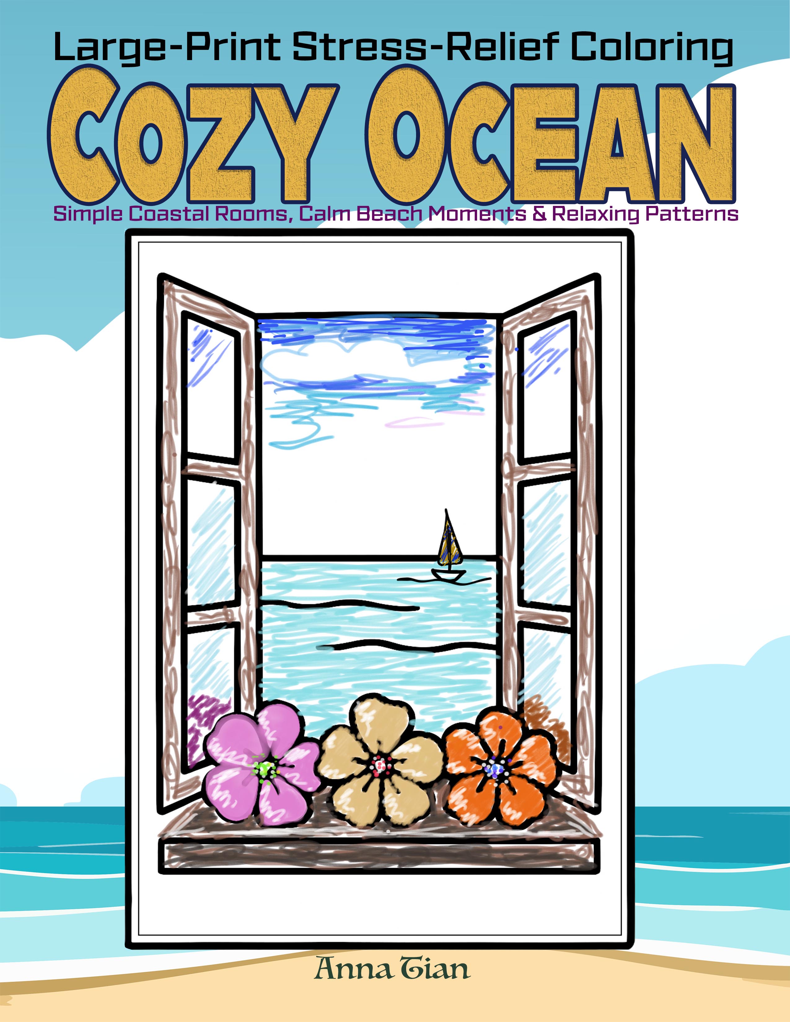 Cozy Ocean Coloring Book cover